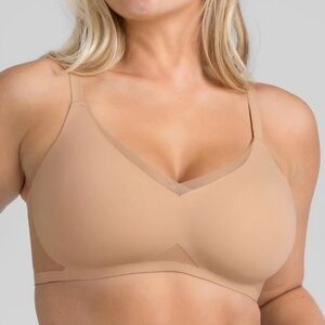 Honeylove New Liftwear Crossover Bra Color Sand‎ Size Large 38 B/C